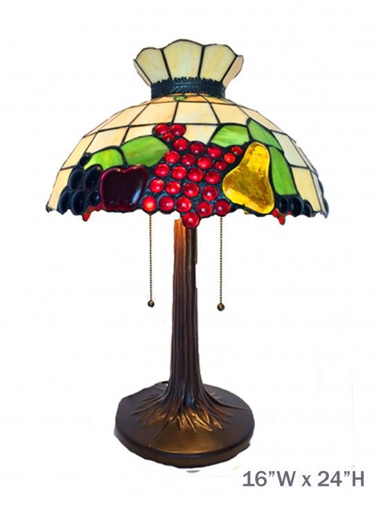 Tiffany Fruit Table Lamp